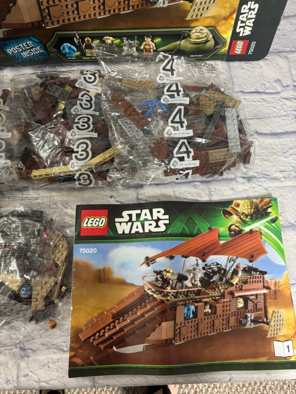 LEGO Star Wars: Jabba's Sail Barge (75020) 98% Complete Read Description RETIRED